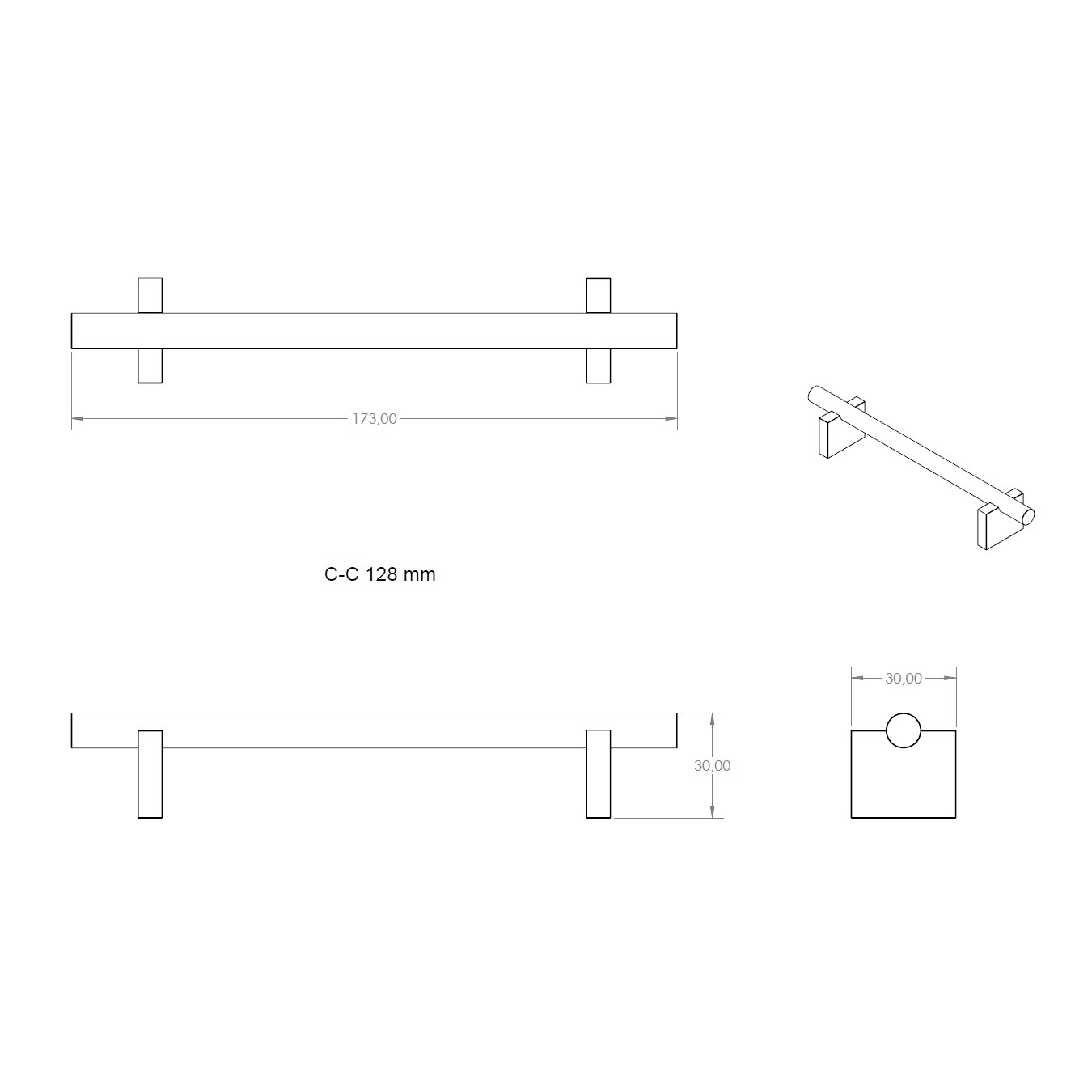 Tvättställsskåp Haven H3/100 med Porslinshandfat